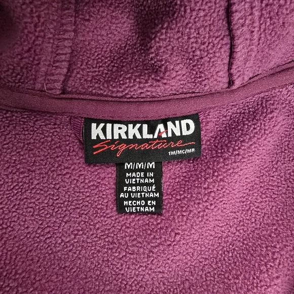 Kirkland Signature Women's Softshell Jacket Hooded Fleece Lined Purple Medium - Picture 6 of 13